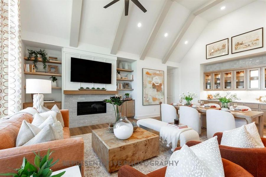 Furnished interior view inside a new home in Sonoma Verde: 60ft. lots, McLendon-Chisholm (Image 30).