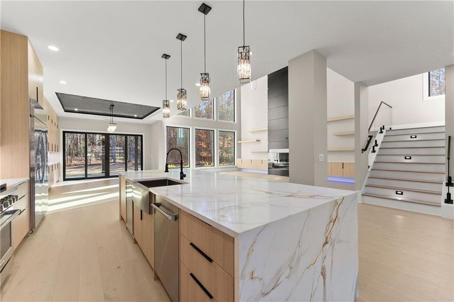 Furnished interior view inside a new home in , Hoschton (Image 9).