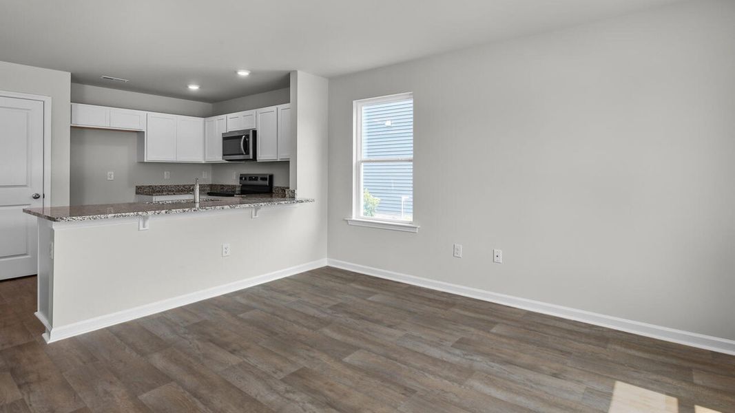Spacious, unfurnished interior of a new home in Townes at Seabrooke, Leland (Image 16).