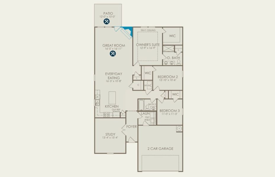 2D floor plan layout of this home in Carriage Estates, Lexington, SC (Image 5). 2D floor plan layout of this home in Carriage Estates, Lexington, SC (Image 5).