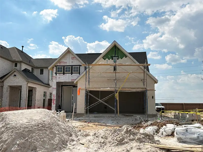 In-progress construction of a new home in 40' Traditional Homes at Elyson, Katy, TX (Image 5).