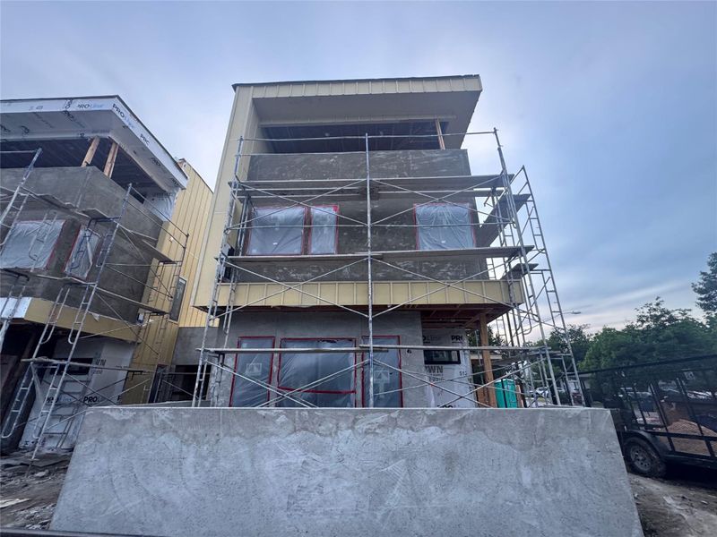 In-progress construction of a new home in , Austin, TX (Image 5).
