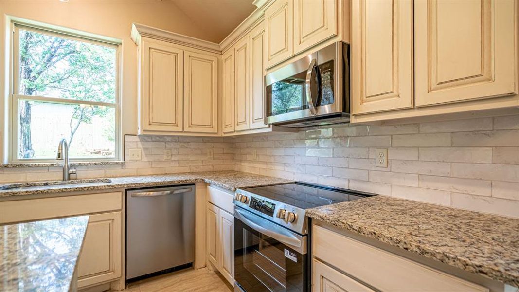 Stainless appliances and granite countertops Stainless appliances and granite countertops