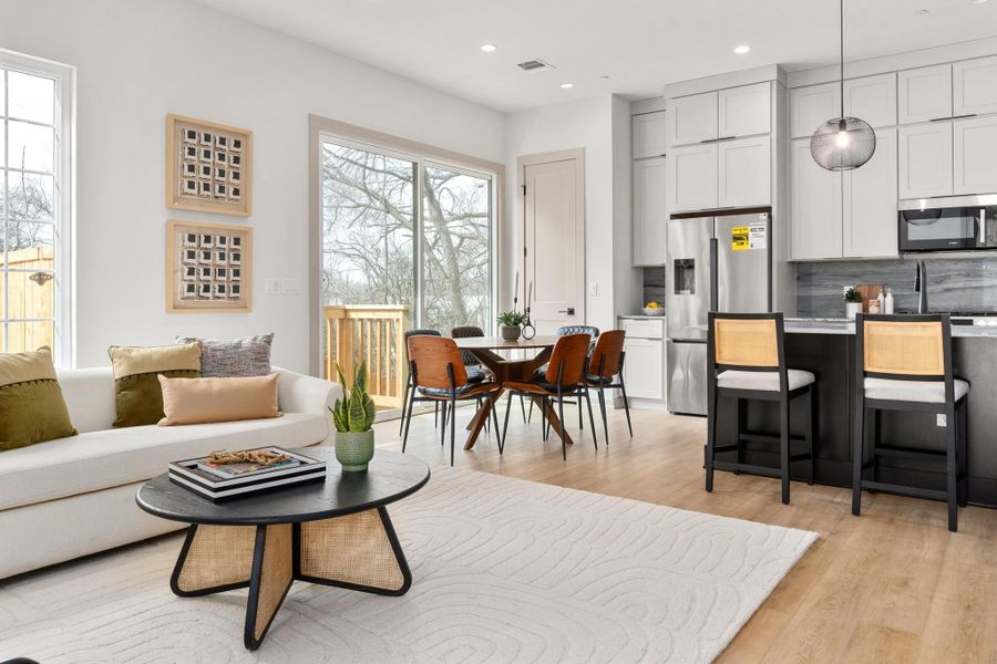 Furnished interior view inside a new home in , Austin (Image 30).
