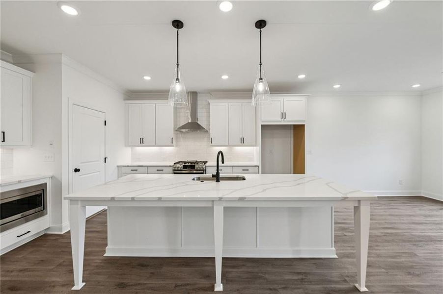 Furnished interior view inside a new home in Millcroft Townhomes, Buford (Image 6). Furnished interior view inside a new home in Millcroft Townhomes, Buford (Image 6).