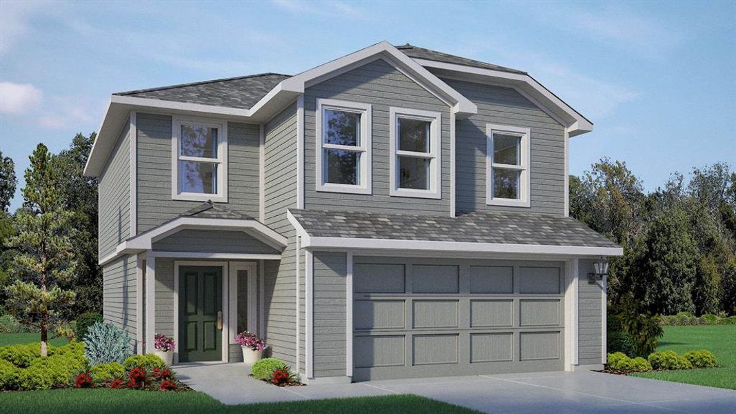 Front Elevation - D.R. Horton's Davis Floorplan Elevation C - All Home and community information, including pricing, included features, terms, availability and amenities, are subject to change at any time without notice or obligation. All Drawings, pictures, photographs, video, square footages, floor plans, elevations, features, colors and sizes are approximate for illustration purposes only and will vary from the homes as built. Front Elevation - D.R. Horton's Davis Floorplan Elevation C - All Home and community information, including pricing, included features, terms, availability and amenities, are subject to change at any time without notice or obligation. All Drawings, pictures, photographs, video, square footages, floor plans, elevations, features, colors and sizes are approximate for illustration purposes only and will vary from the homes as built.