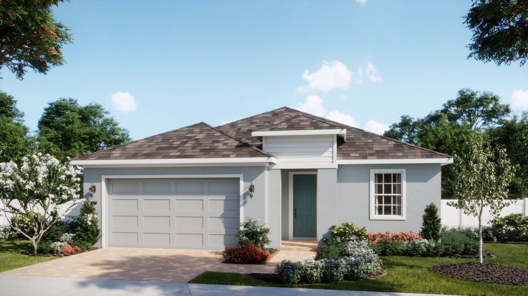 Representative exterior photo of a completed home built from the Meadowood by Risewell Homes in Kentucky Square, Sanford, FL (Image 19). Representative exterior photo of a completed home built from the Meadowood by Risewell Homes in Kentucky Square, Sanford, FL (Image 19).