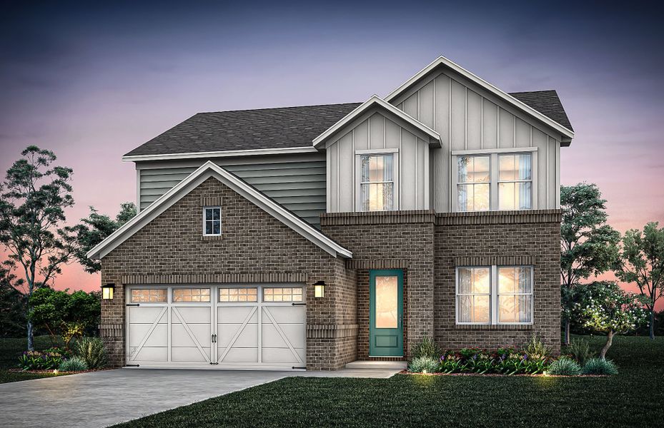 Representative exterior photo of a completed home built from the Tilden by Pulte Homes in Linden Grove, Powder Springs, GA (Image 23).