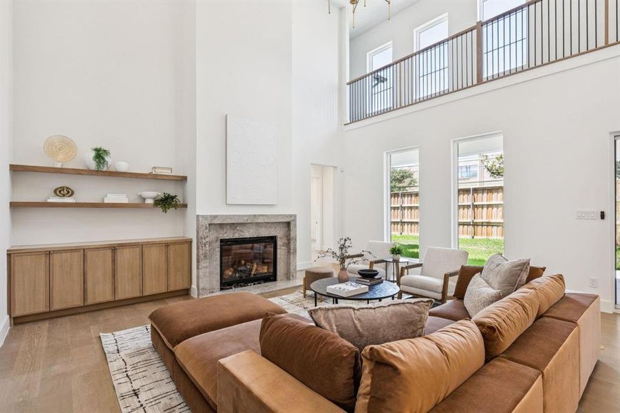 Furnished interior view inside a new home in , Dallas (Image 5).