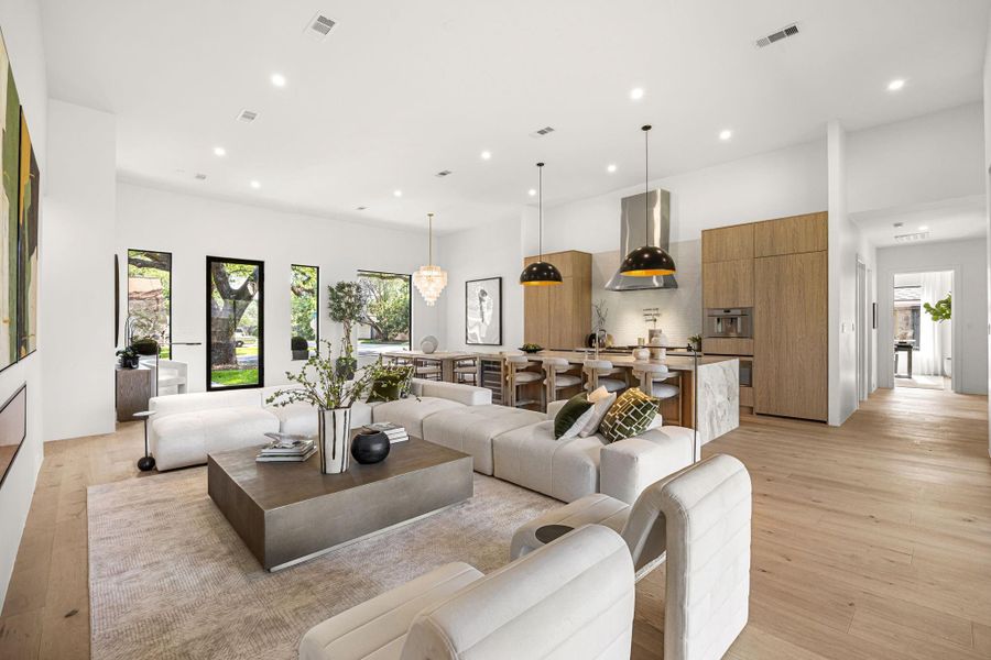 Furnished interior view inside a new home in , Houston (Image 12).