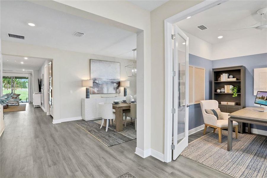Furnished interior view inside a new home in Angeline, Land O' Lakes (Image 50).