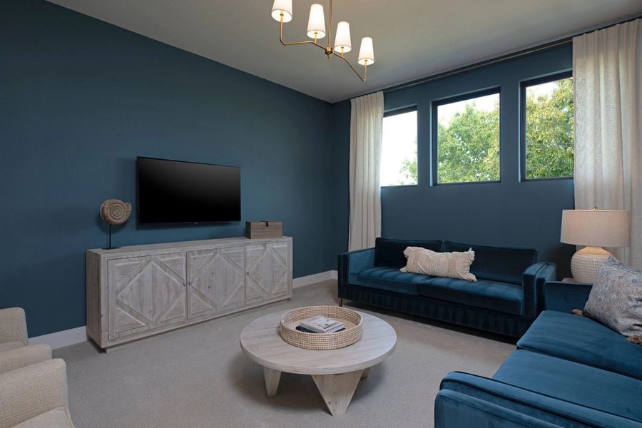 Upstairs game room