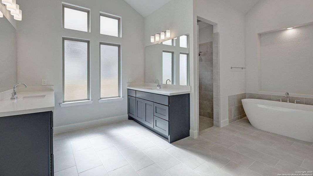 Furnished interior view inside a new home in Haby Hill 60', San Antonio (Image 11).