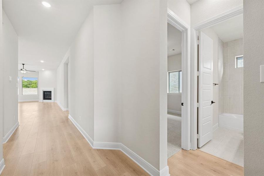 Spacious, unfurnished interior of a new home in South Pointe Cottage Series, Mansfield (Image 23). Spacious, unfurnished interior of a new home in South Pointe Cottage Series, Mansfield (Image 23).
