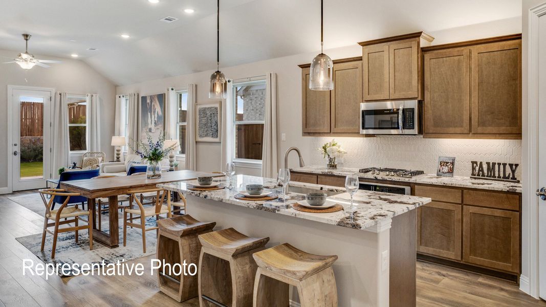 Furnished interior view inside a new home in Wildflower Ranch, Fort Worth (Image 3).