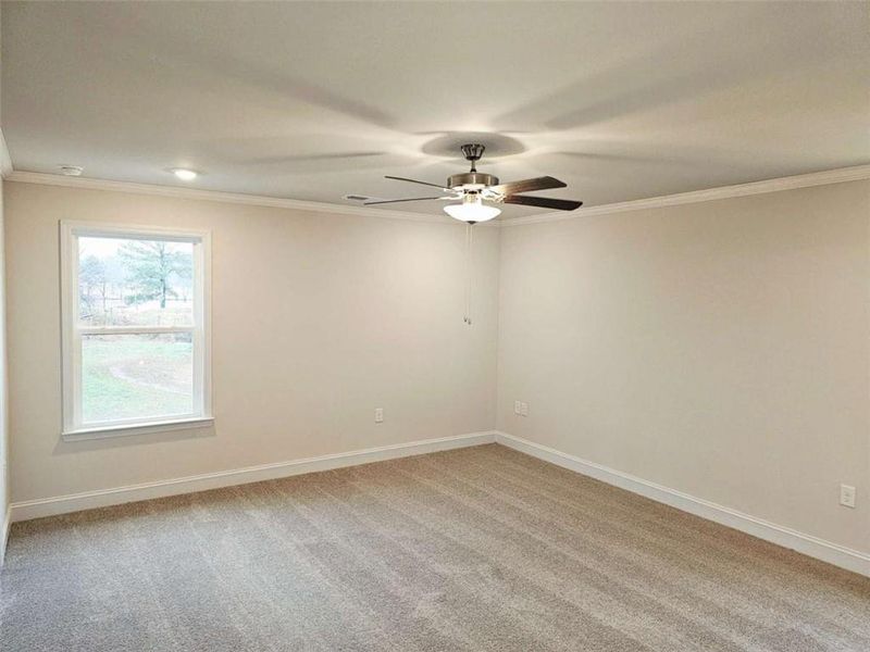 Spacious, unfurnished interior of a new home in Scarlett Place, Bowdon (Image 10). Spacious, unfurnished interior of a new home in Scarlett Place, Bowdon (Image 10).