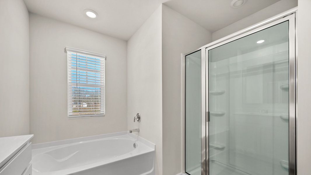 Representative furnished interior of a home built from the Hayden by D.R. Horton in Oakchase at Hampton, Hampton (Image 8).