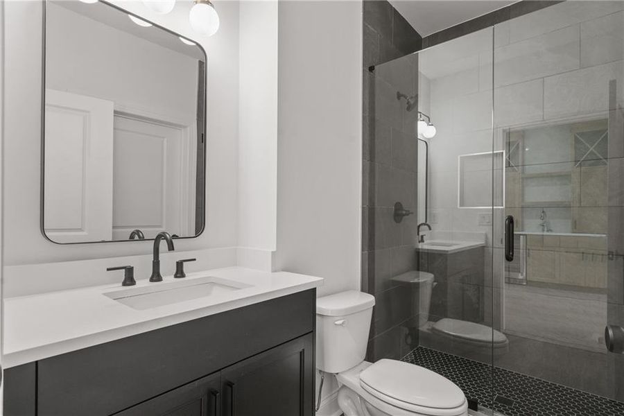 Furnished interior view inside a new home in Waterside Townhomes, Peachtree Corners (Image 9).