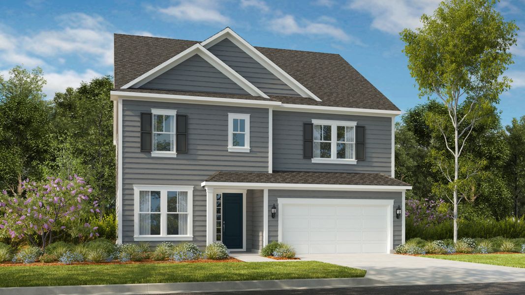 Representative exterior photo of a completed home built from the Leland by Taylor Morrison in Stafford at Langtree, Mooresville, NC (Image 25).