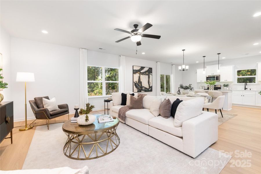 Furnished interior view inside a new home in , Charlotte (Image 4).