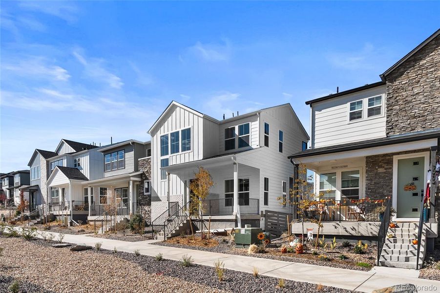 Exterior details and patio area of a home in Duet at Sterling Ranch, Littleton (Image 4).