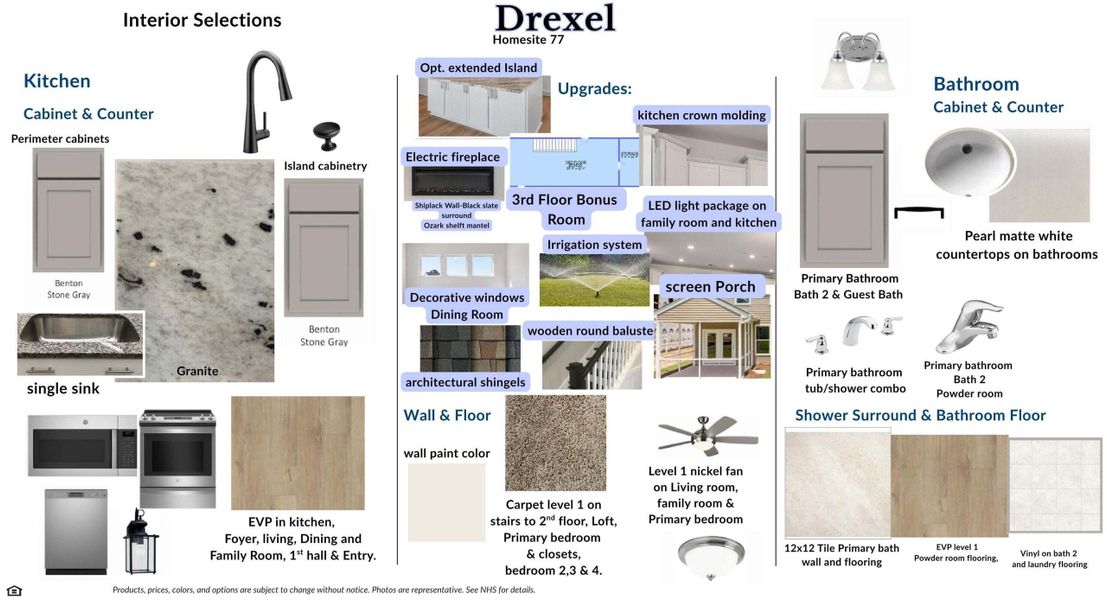 Sample of building materials used in homes in Parker's Preserve, Ridgeville (Image 11). Sample of building materials used in homes in Parker's Preserve, Ridgeville (Image 11).