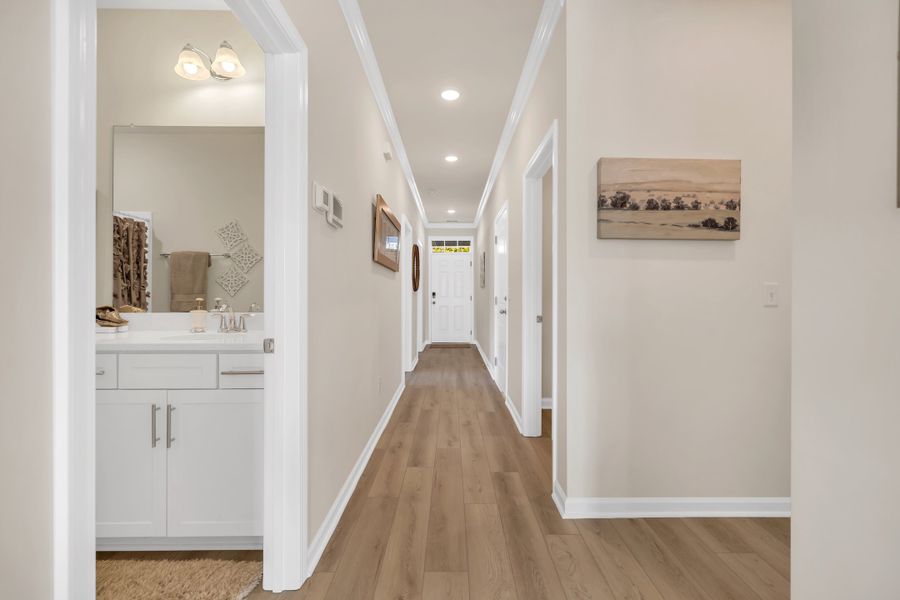 Representative furnished interior of a home built from the Courtney II by Great Southern Homes in Oak Hollow, Longs (Image 8).