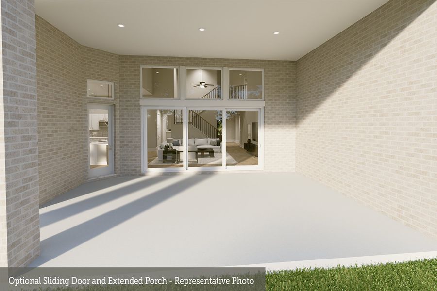 Representative exterior details of a home built from the The Mendoza by David Weekley Homes in The Woodlands Hills 70’, Willis (Image 4). Representative exterior details of a home built from the The Mendoza by David Weekley Homes in The Woodlands Hills 70’, Willis (Image 4).