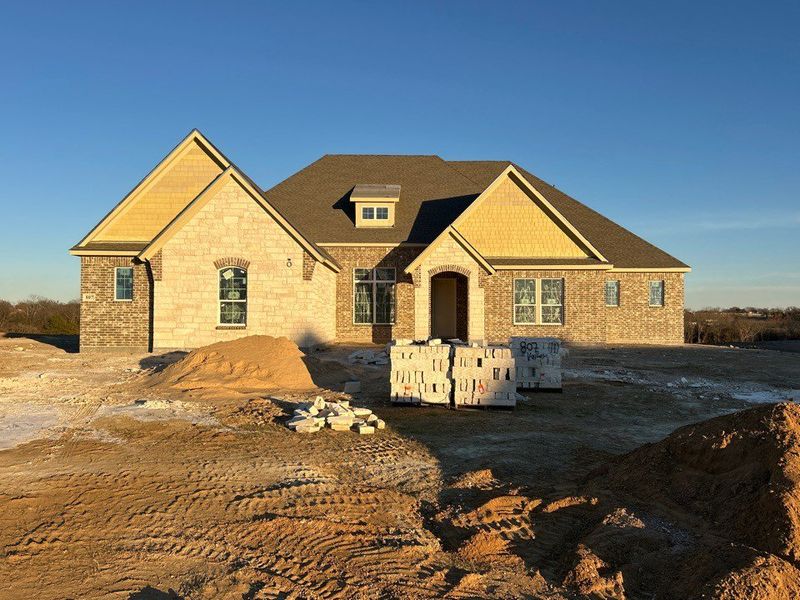 In-progress construction of a new home in Creekview Addition, Van Alstyne, TX (Image 3).