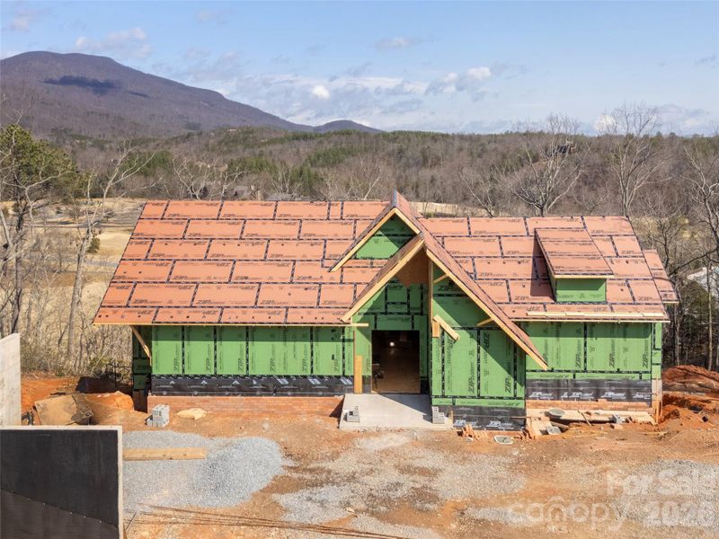 In-progress construction of a new home in , Mill Spring, NC (Image 8).