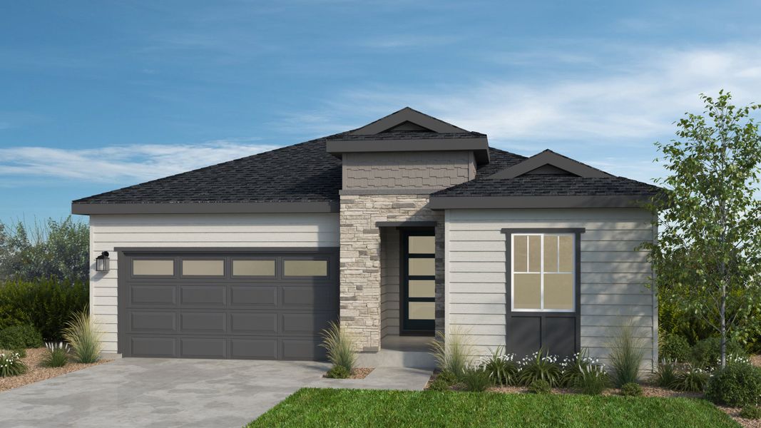 Representative exterior photo of a completed home built from the Maroon Bells by Taylor Morrison in Trailstone, Arvada, CO (Image 20).