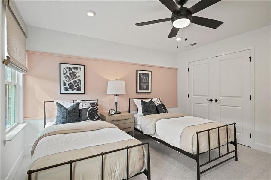 Furnished interior view inside a new home in Briar Creek, Atlanta (Image 9). Furnished interior view inside a new home in Briar Creek, Atlanta (Image 9).