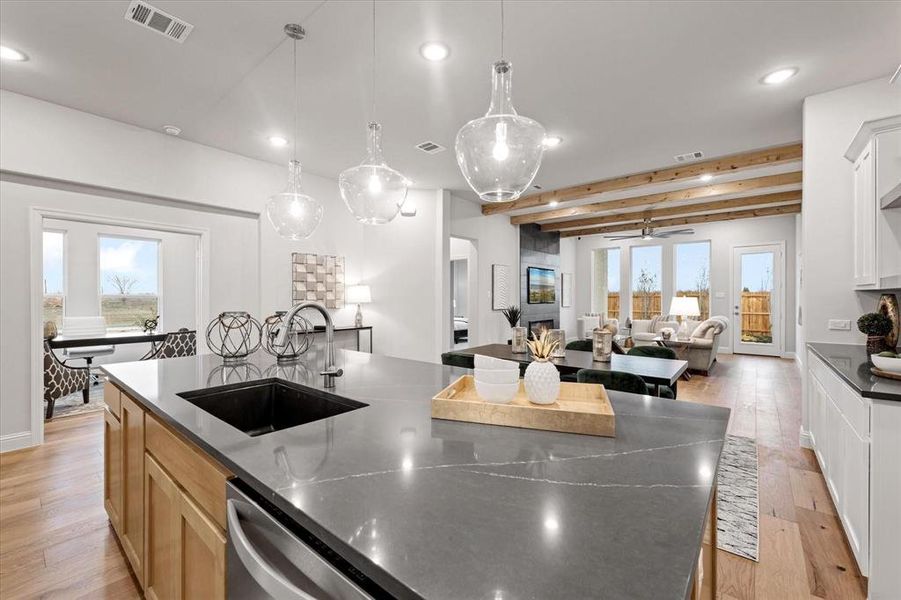 Furnished interior view inside a new home in University Park at Northpointe, Denton (Image 27).