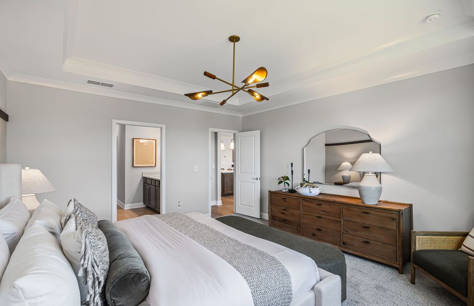 Representative furnished interior of a home built from the Medina by Pulte Homes in Overland, Locust Grove (Image 30).