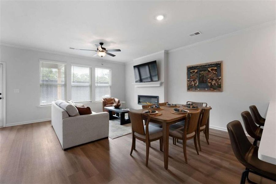 Furnished interior view inside a new home in , Cedartown (Image 12).