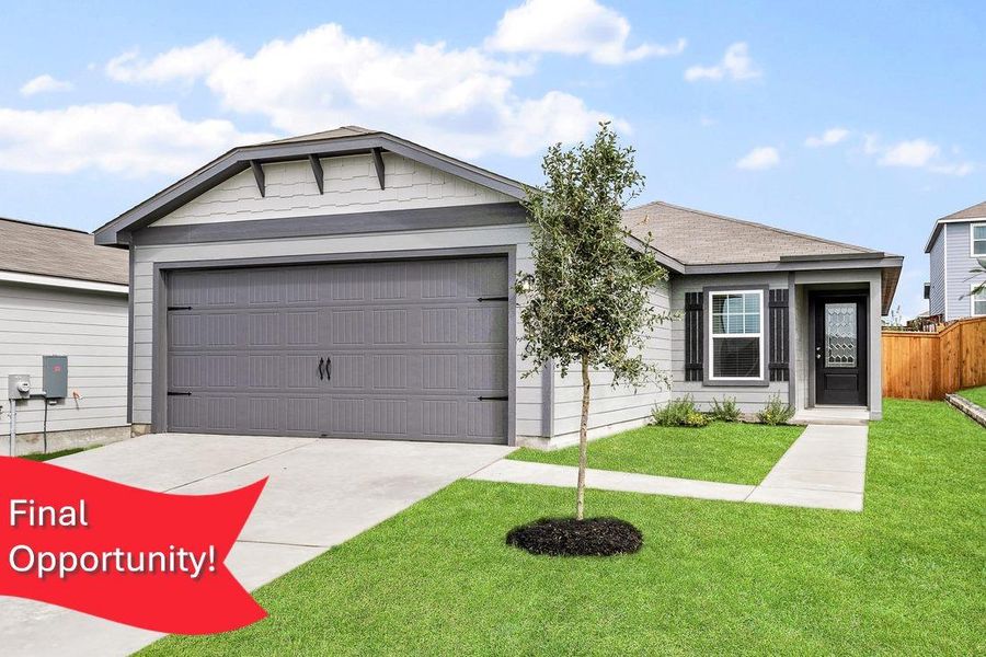 With three bedrooms, two bathrooms, an open-concept layout, and an upgraded kitchen, the Chestnut has everything you could need and more! You’ll find upgrades such as Wi-Fi enabled garage door opener with ability to link to Amazon Key, programmable thermostat and blinds at front window.