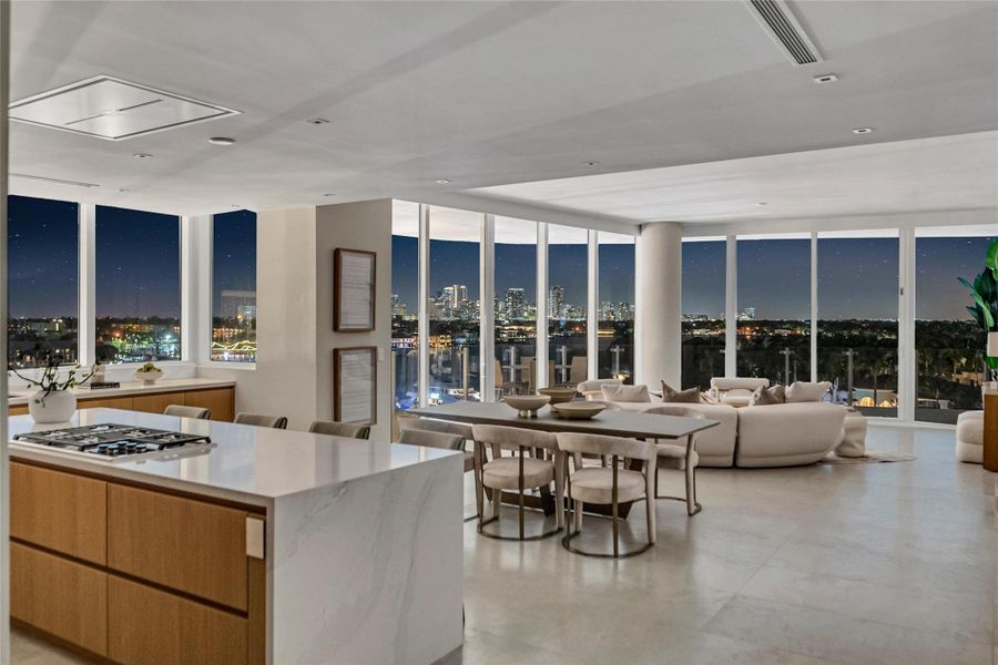 Furnished interior view inside a new home in , Fort Lauderdale (Image 68).