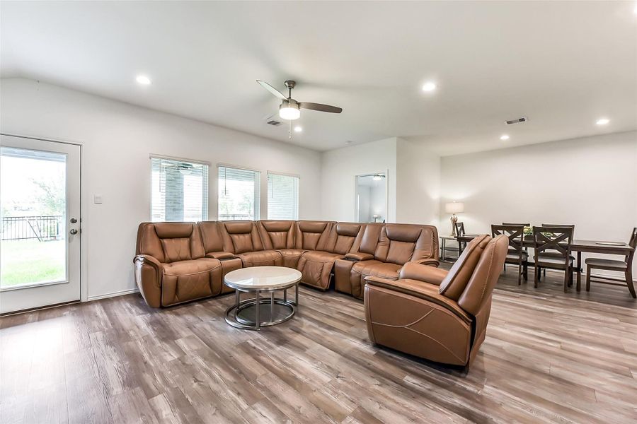 Furnished interior view inside a new home in Sunterra, Katy (Image 12).