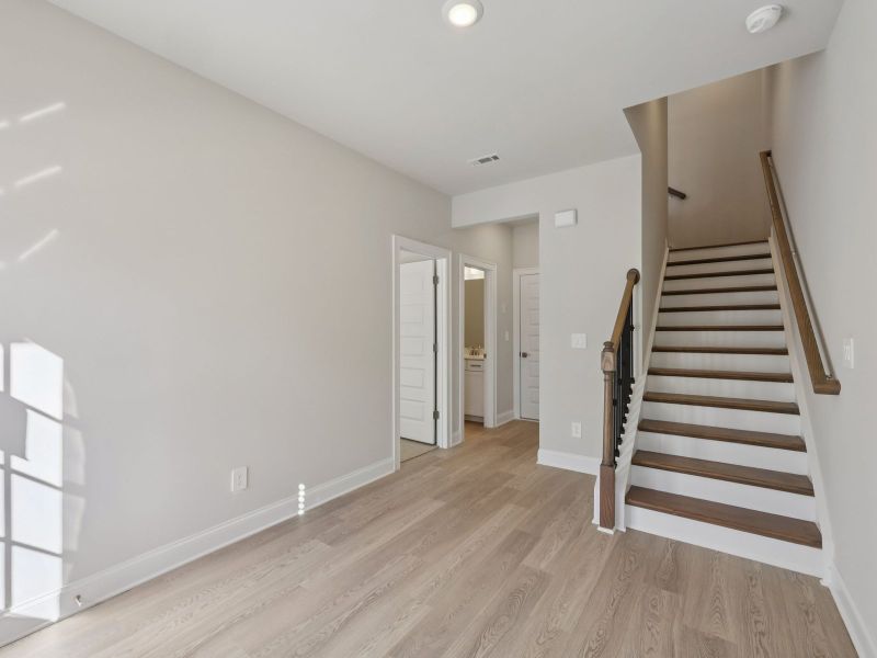 Spacious, unfurnished interior of a new home in Hemingway - Highland Series, Cumming (Image 13). Spacious, unfurnished interior of a new home in Hemingway - Highland Series, Cumming (Image 13).