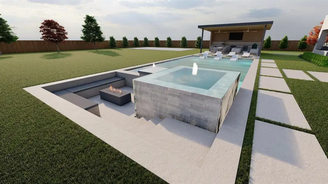 Exterior details and patio area of a home in , Frisco (Image 1).