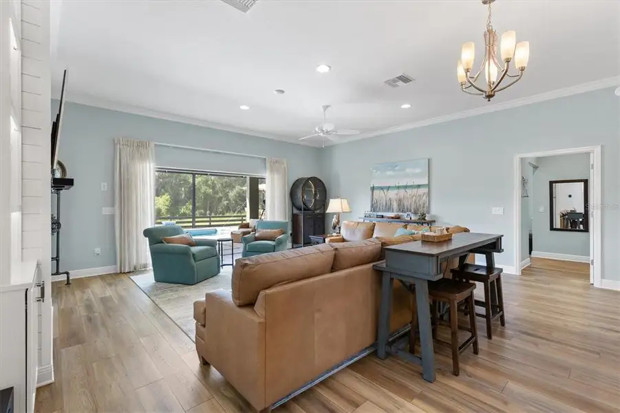 Furnished interior view inside a new home in , The Villages (Image 32).