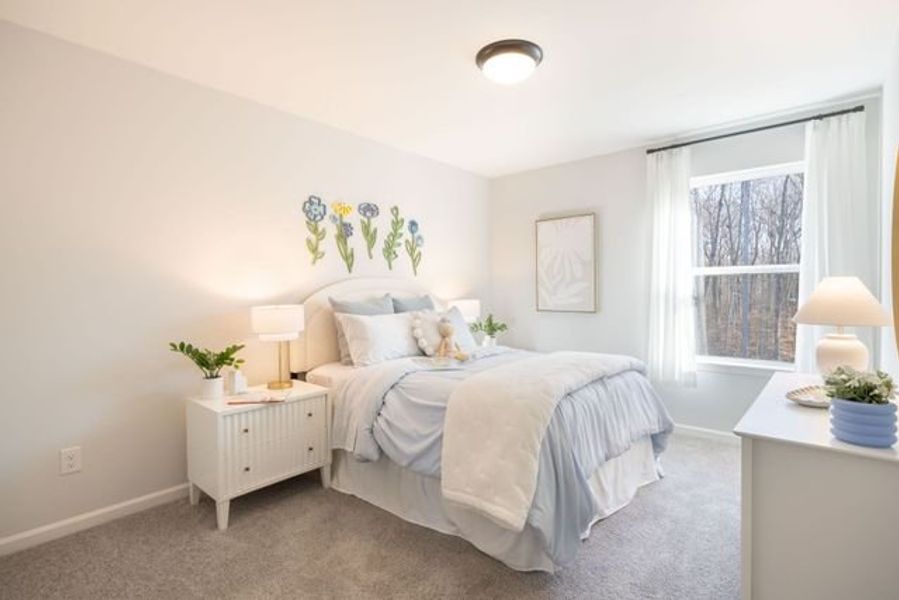 Representative furnished interior of a home built from the Reeves by True Homes in Morrow Brook, Albemarle (Image 14).