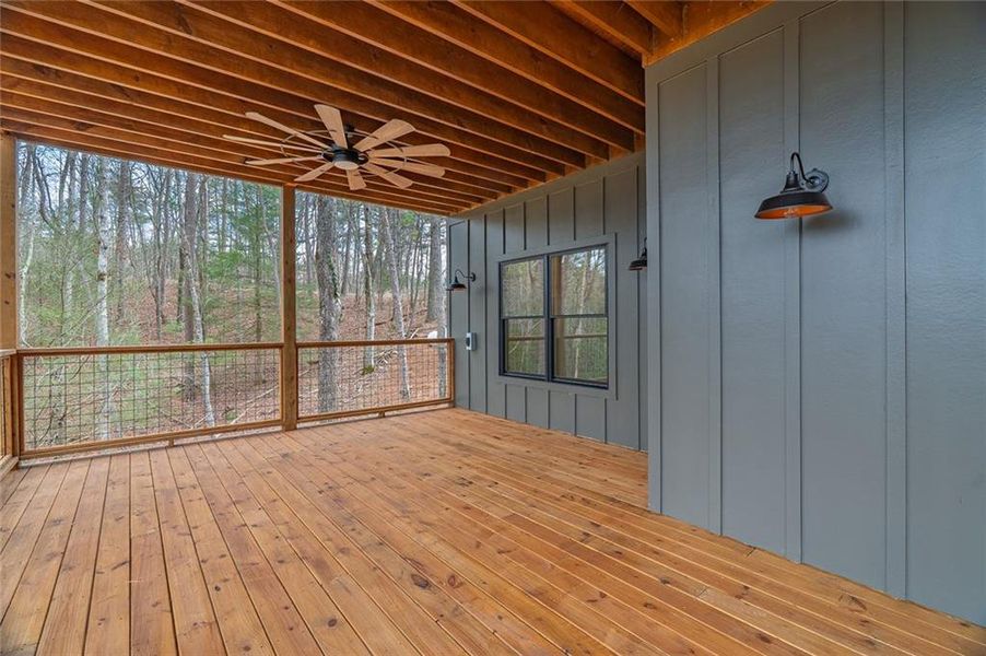 Exterior details and patio area of a home in , Ellijay (Image 15).