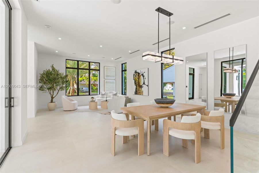 Furnished interior view inside a new home in , Coral Gables (Image 38).