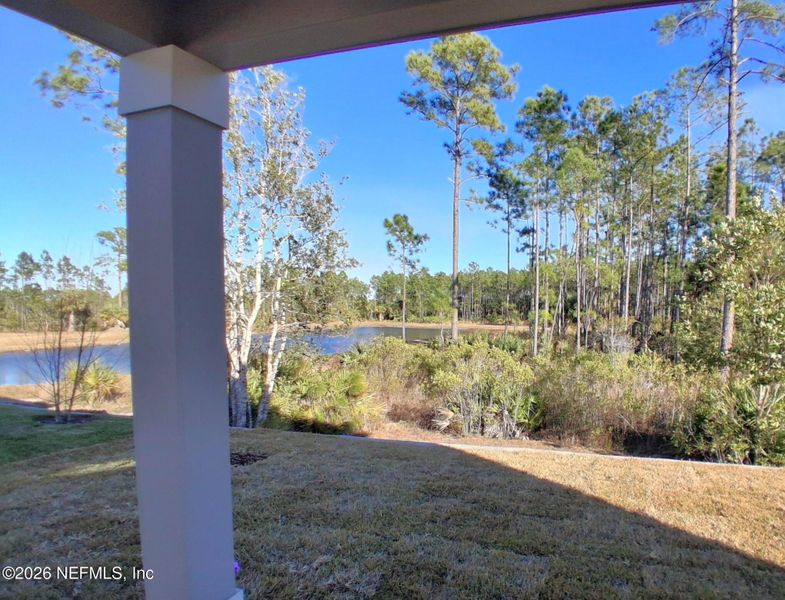 Exterior details and patio area of a home in Seminole Palms, Palm Coast (Image 3). Exterior details and patio area of a home in Seminole Palms, Palm Coast (Image 3).