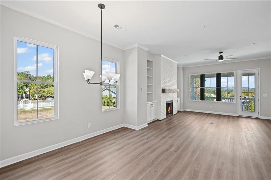 Spacious, unfurnished interior of a new home in The Village at River Green, Canton (Image 17).
