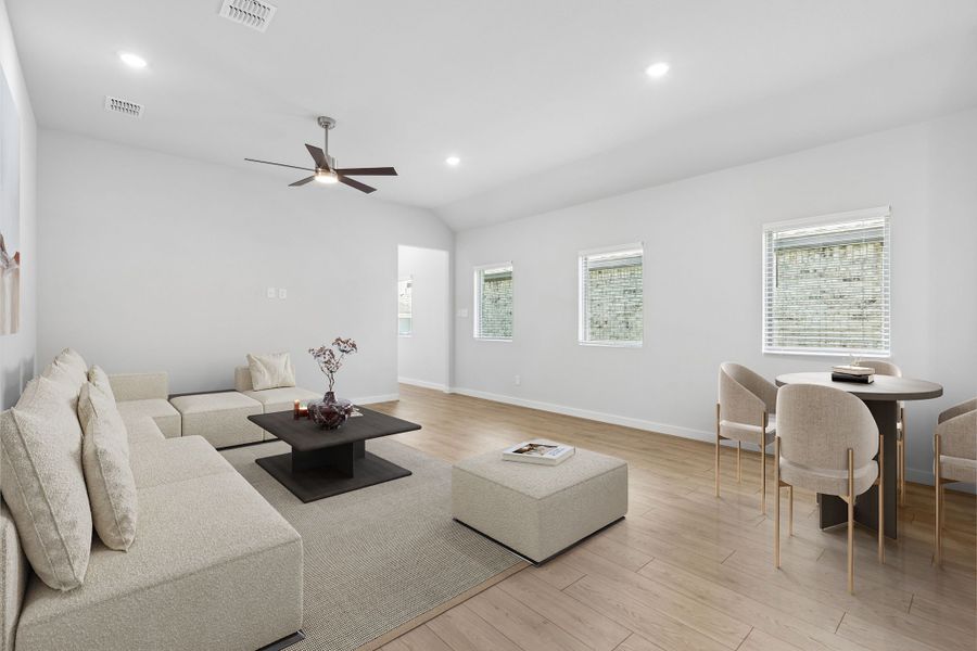 Living Room in the Cypress home plan by Trophy Signature Homes - REPRESENTATIVE PHOTO Living Room in the Cypress home plan by Trophy Signature Homes - REPRESENTATIVE PHOTO