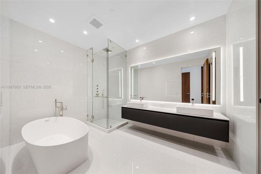 Furnished interior view inside a new home in , Miami (Image 42).