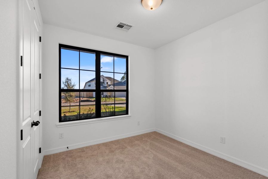 Third bedroom. Sample product photo. Actual exterior and interior selections may vary by homesite. Photo may be virtually staged. Third bedroom. Sample product photo. Actual exterior and interior selections may vary by homesite. Photo may be virtually staged.