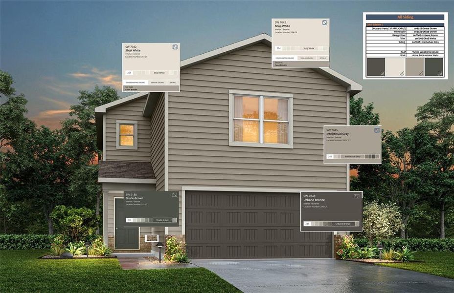 View of front of house featuring an attached garage and concrete driveway View of front of house featuring an attached garage and concrete driveway